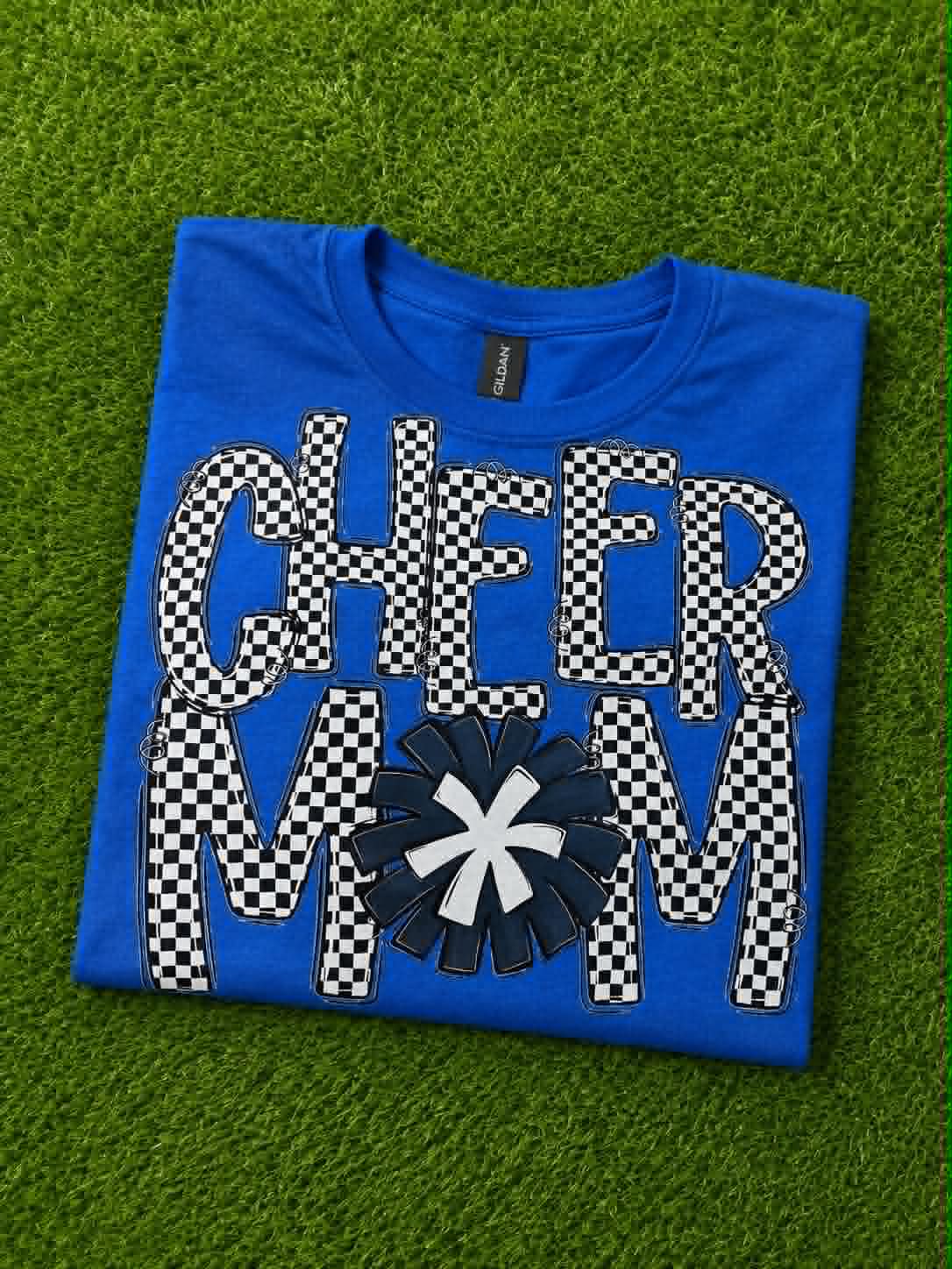 Checkered Cheer Mom